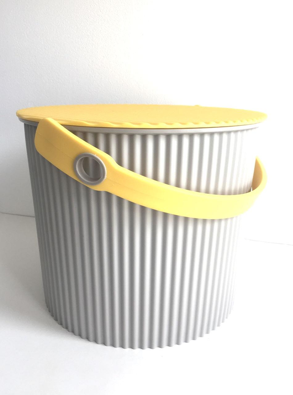 Hachiman Eimer 10 Liter grau / gelb grau / gelb 1