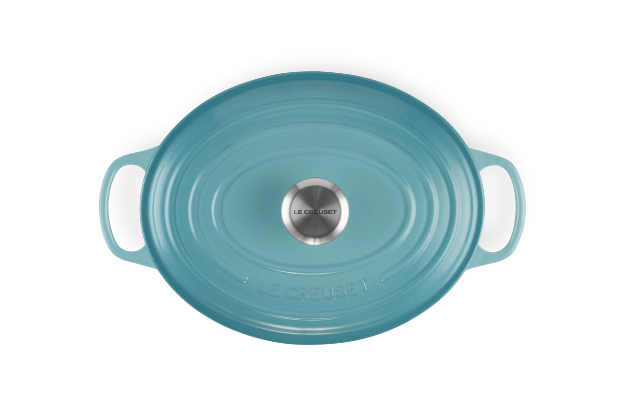 Le Creuset Gusseisen Bräter oval 29 cm karibik / türkis 1