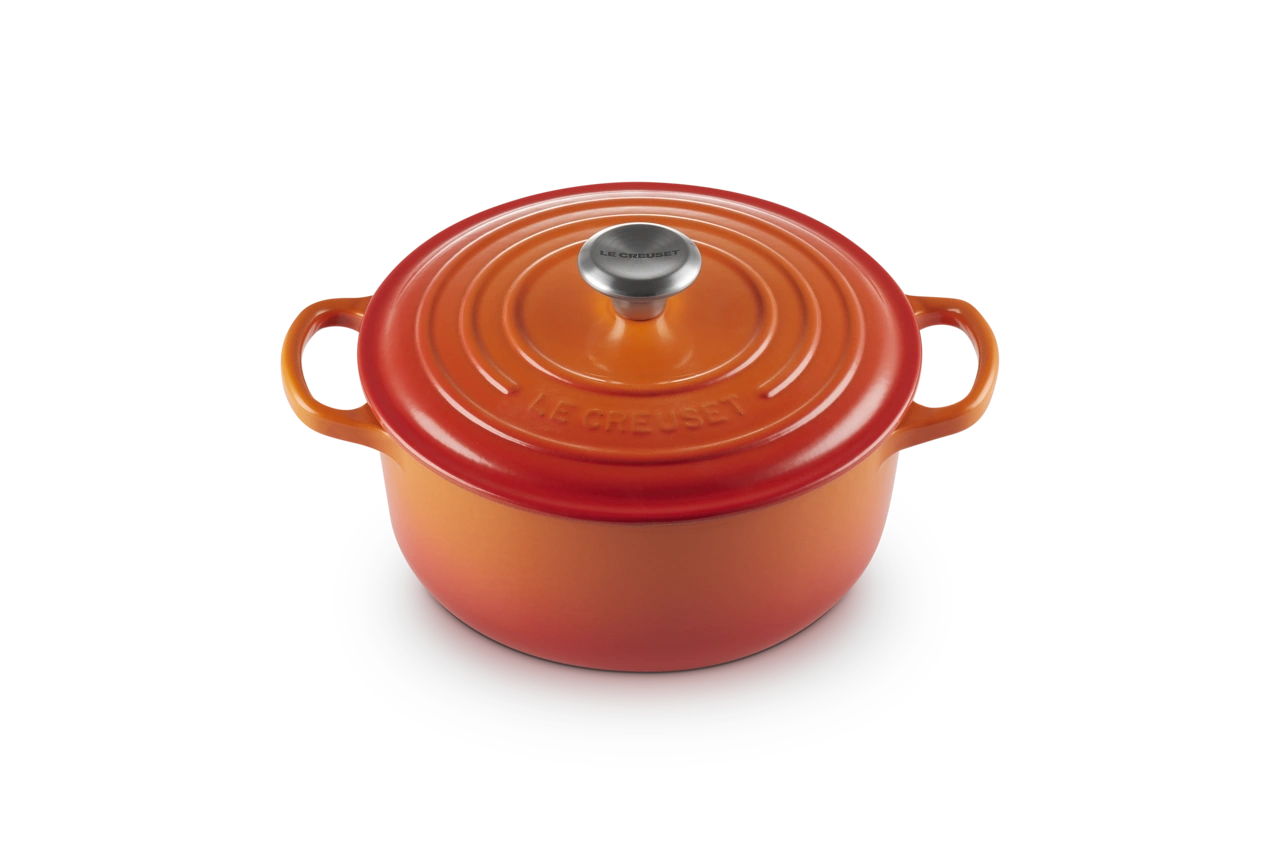 Le Creuset Gusseisen Topf 20 cm ofenrot / orange ofenrot / orange 1