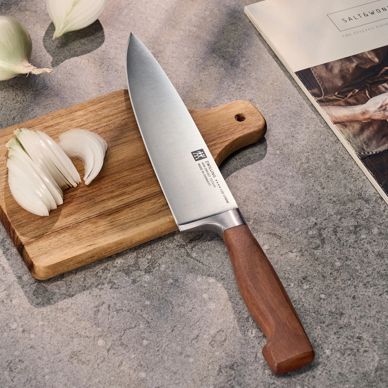 Zwilling Vier Sterne Woods Kochmesser 20 cm 5