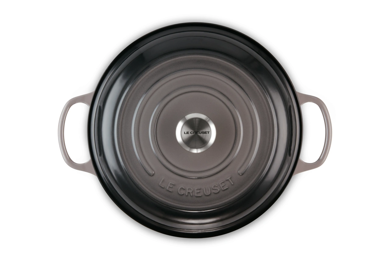 Le Creuset Gusseisen Gourmet Profitopf 30 cm flint / grau 4