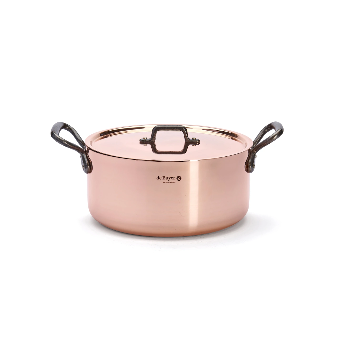 De Buyer Kupfer Bratentopf mit Gusseisengriffen 28 cm 28 cm 1