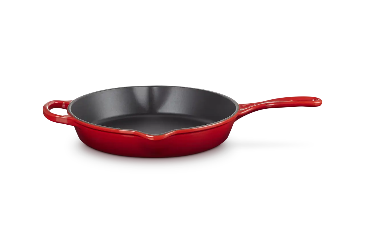 Le Creuset Gusseisen Brat- & Servierpfanne hoch kirschrot 2
