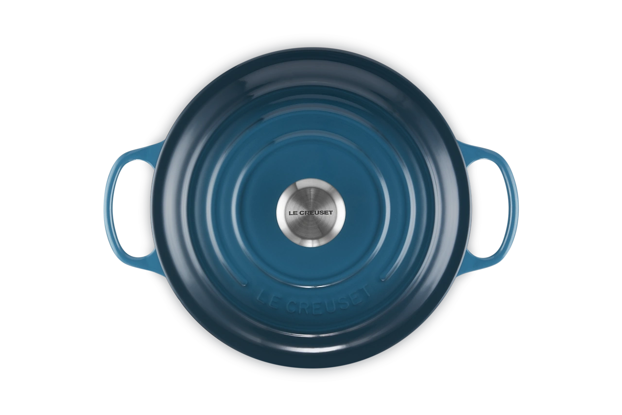 Le Creuset Gusseisen Topf 26 cm deep teal / grünblau deep teal / grünblau 4