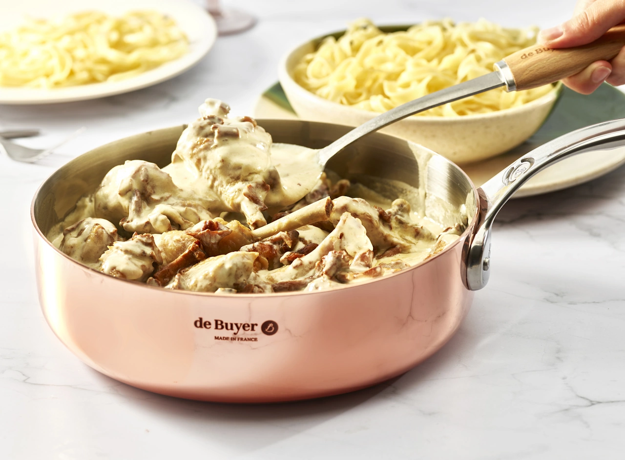 De Buyer Kupfer Sauteuse Induktion 24 cm 8