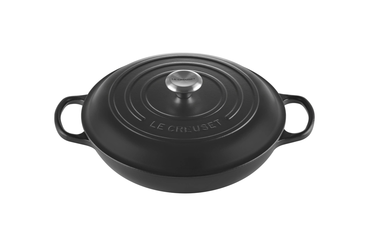 Le Creuset Gusseisen Gourmet Profitopf 30 cm schwarz schwarz 1