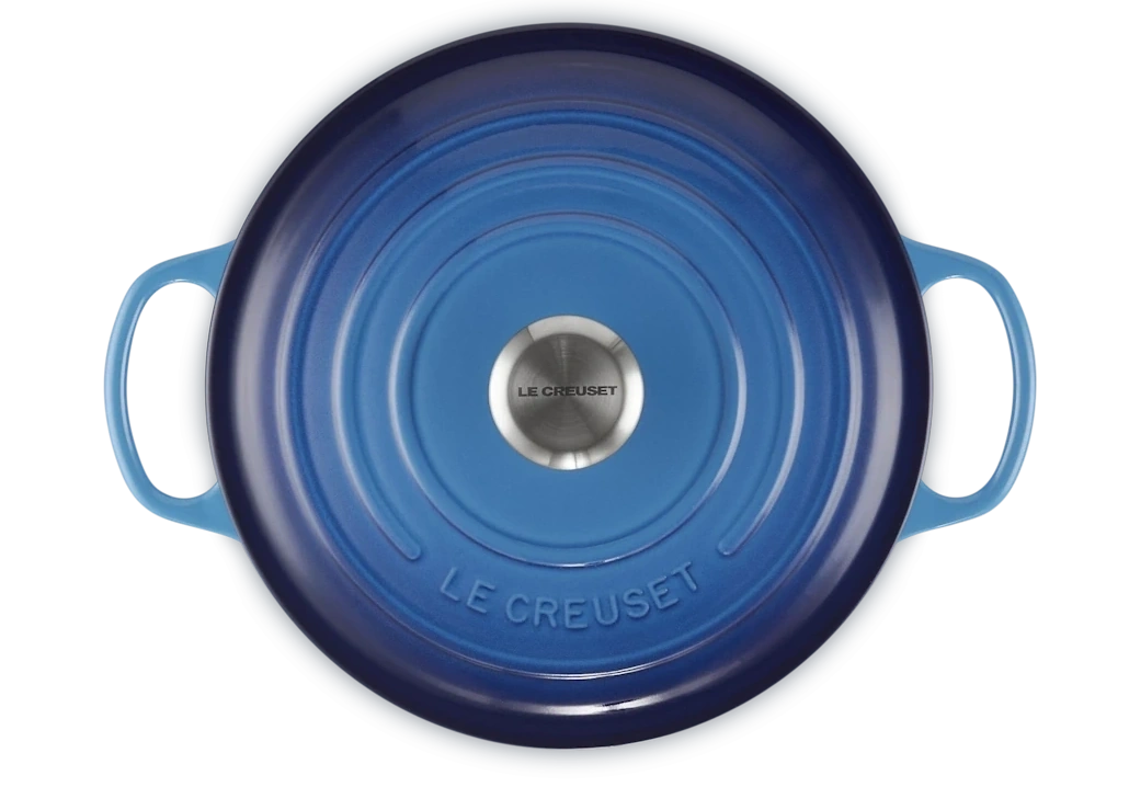 Le Creuset Gusseisen Topf 28 cm azure / blau azure / blau 4