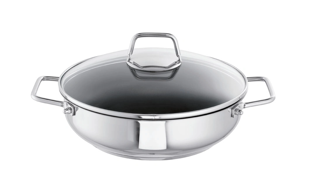 SUS Wega Schmorpfanne mit Glasdeckel 24 cm