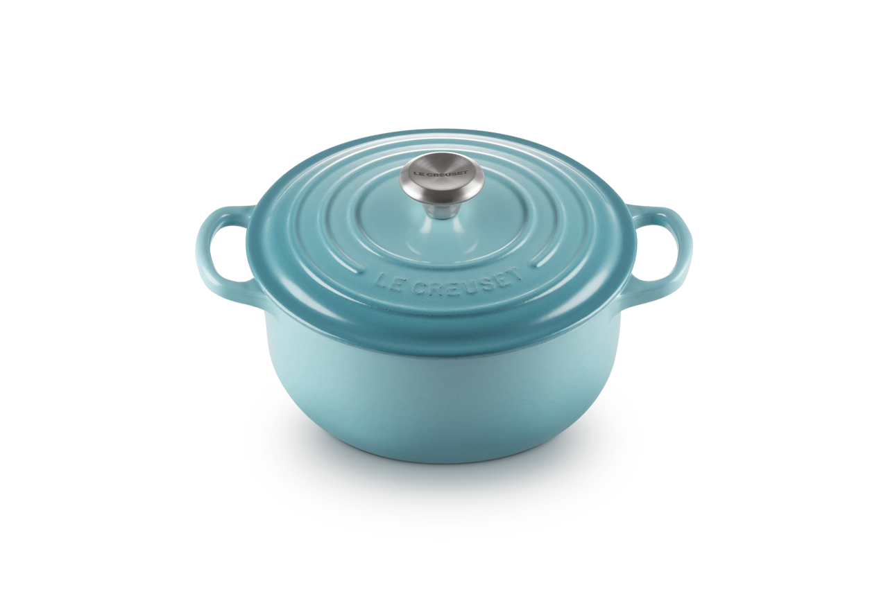 Le Creuset Gusseisen Topf 20 cm karibik / türkis 1