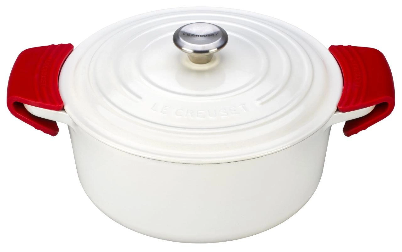 Le Creuset Silikon Topf Griffschutz 2-teilig perlgrau perlgrau 2