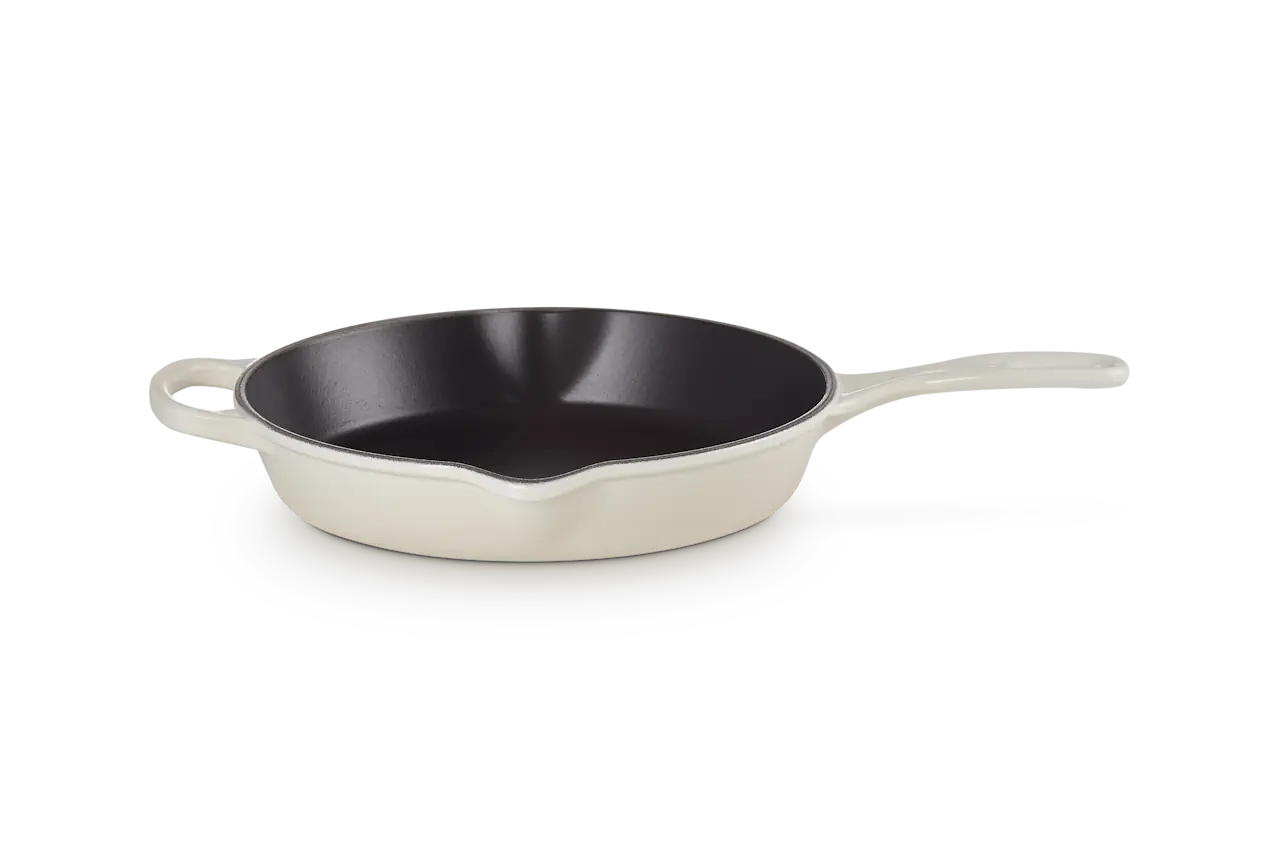 Le Creuset Gusseisen Brat- & Servierpfanne hoch meringue / creme 2