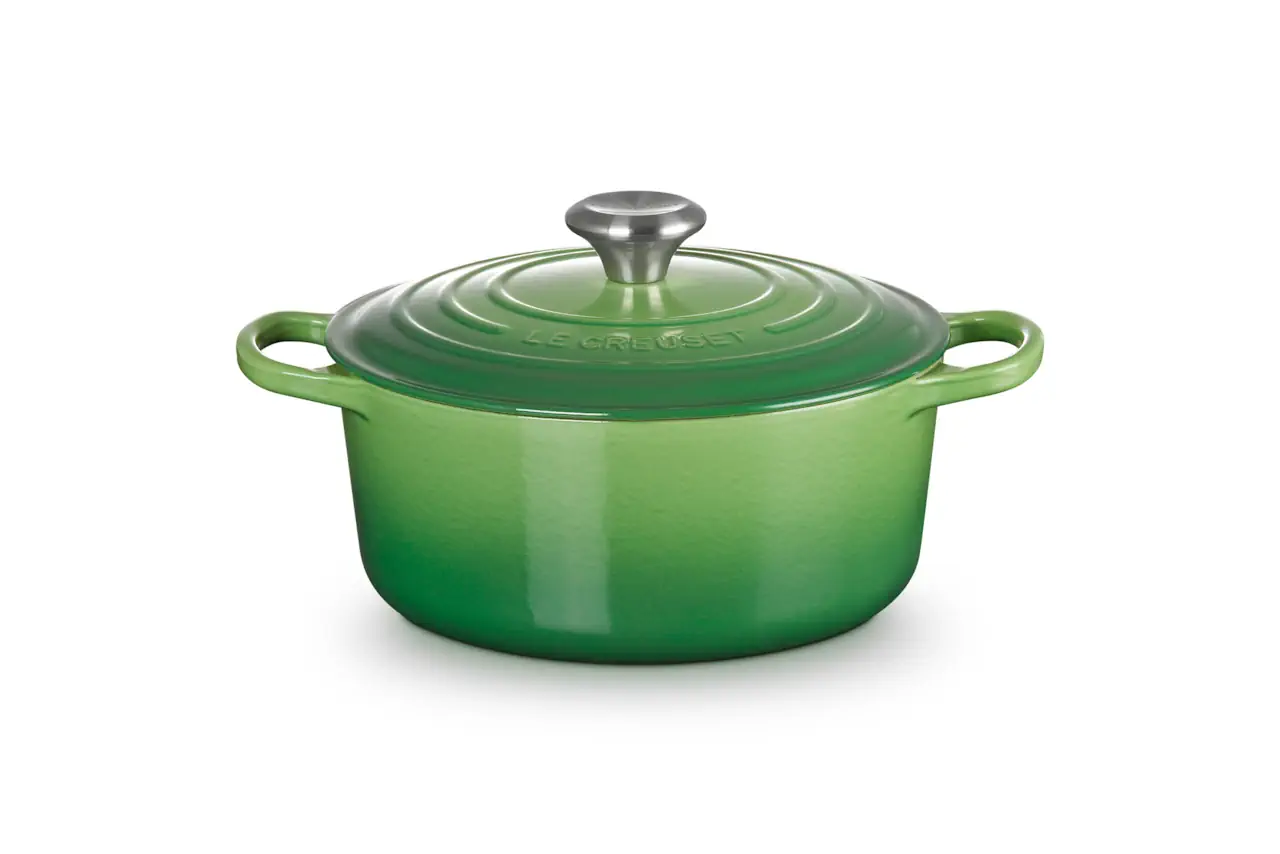 Le Creuset Gusseisen Topf 24 cm bamboo / grün 2