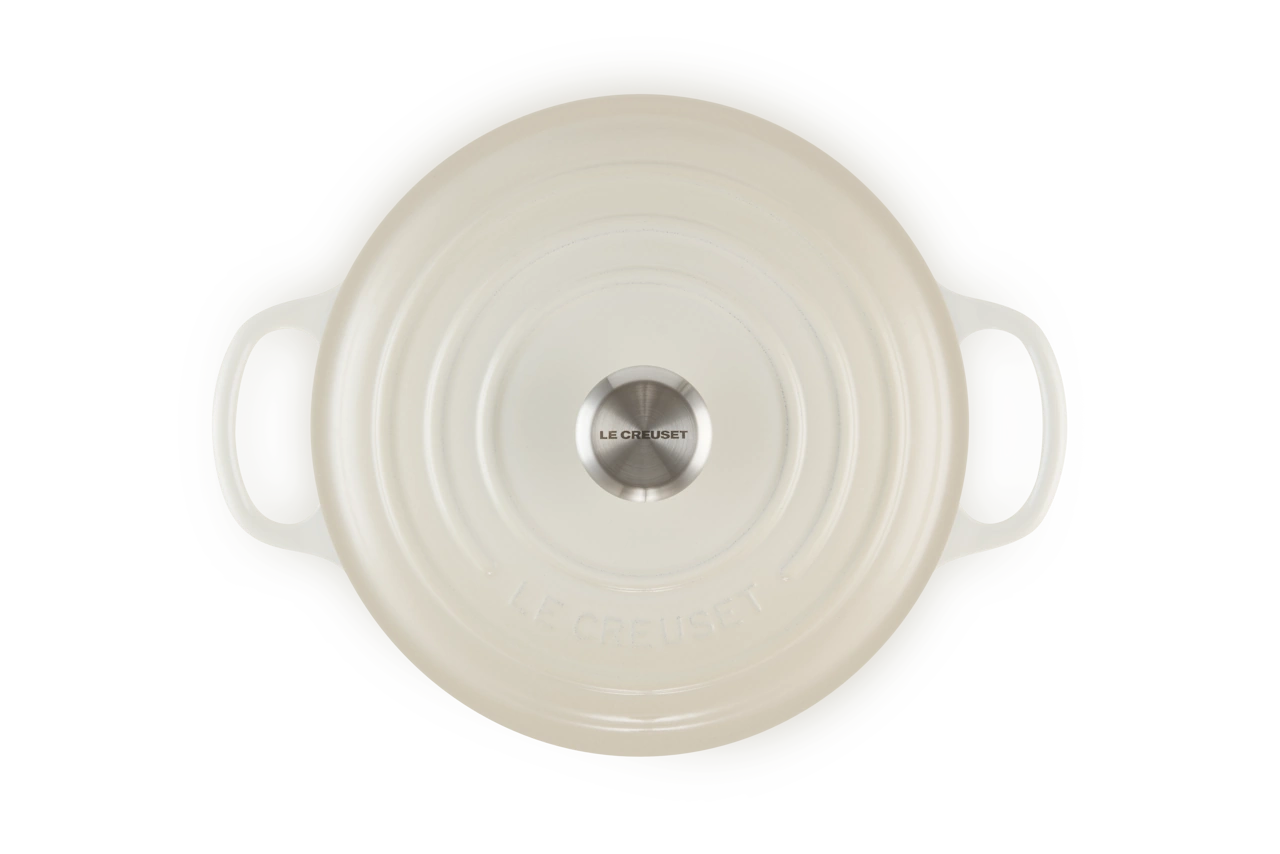 Le Creuset Gusseisen Topf 26 cm meringue / creme meringue / creme 4