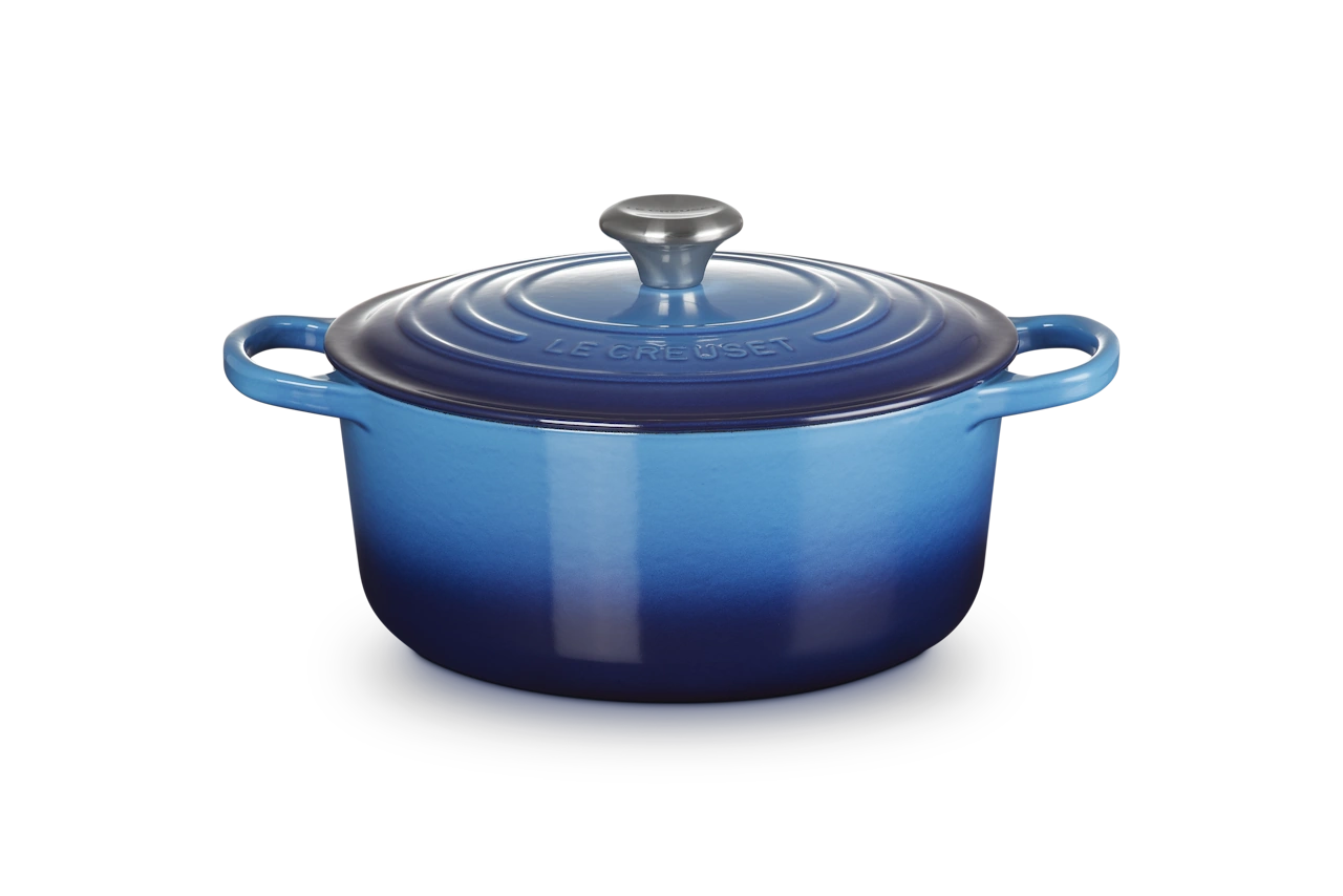 Le Creuset Gusseisen Topf 26 cm azure / blau azure / blau 1
