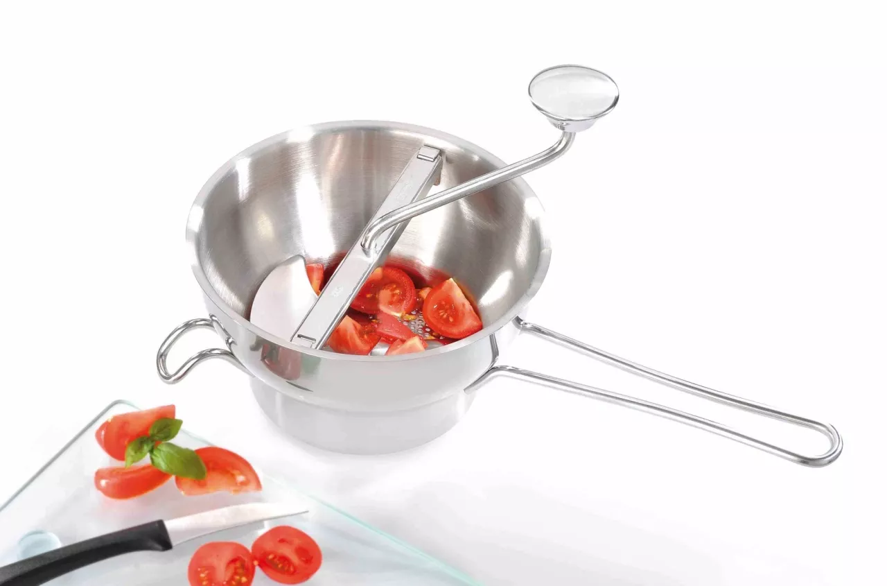 Gefu Passiermühle Flotte Lotte multifunktional mit 3 Lochscheiben 1, 2 + 3 mm 4