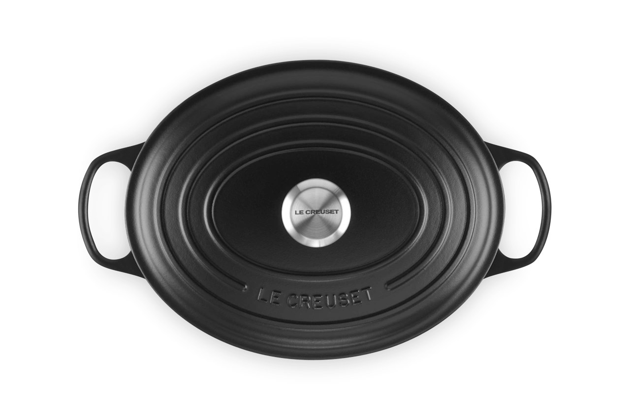 Le Creuset Gusseisen Bräter oval 31 cm schwarz 4