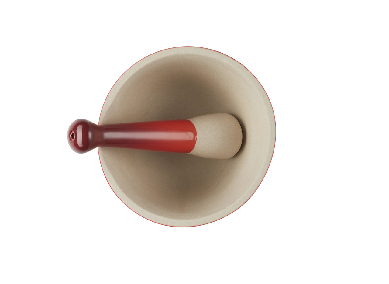 Le Creuset Keramik Mörser kirschrot kirschrot 2