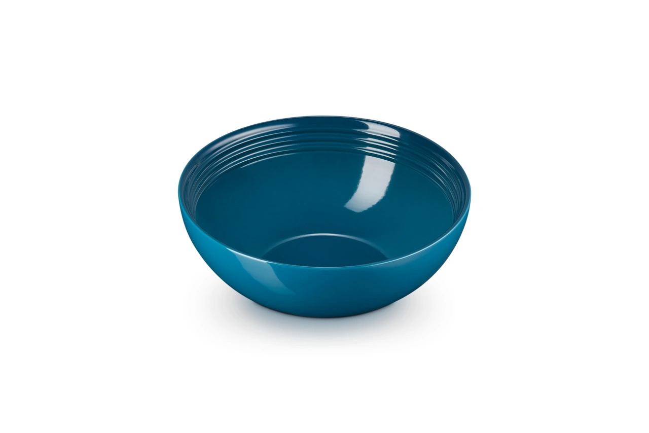Le Creuset Keramik Salatschüssel 24 cm deep teal deep teal / grünblau 2