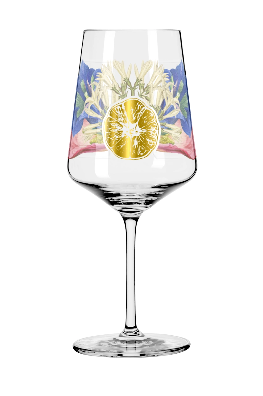 RITZENHOFF 2841012 aperitif glass 500 ml - Sommerrausch Series No. 12 with colourful hummingbird motif - Made in Germany, orange, green, pink RITZENHOFF 2841012 aperitif glass 500 ml - Sommerrausch Series No. 12 with colourful hummingbird motif - Made in Germany, orange, green, pink