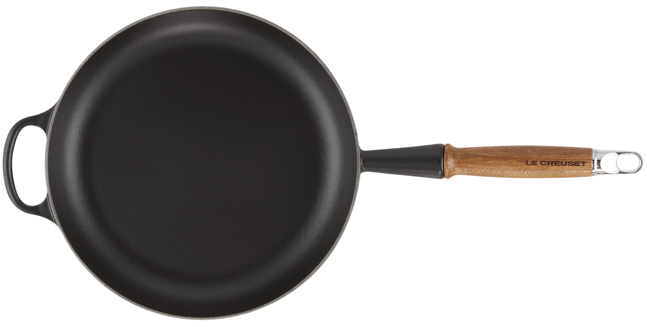 Le Creuset Gusseisen Bratpfanne 26 cm schwarz schwarz 2