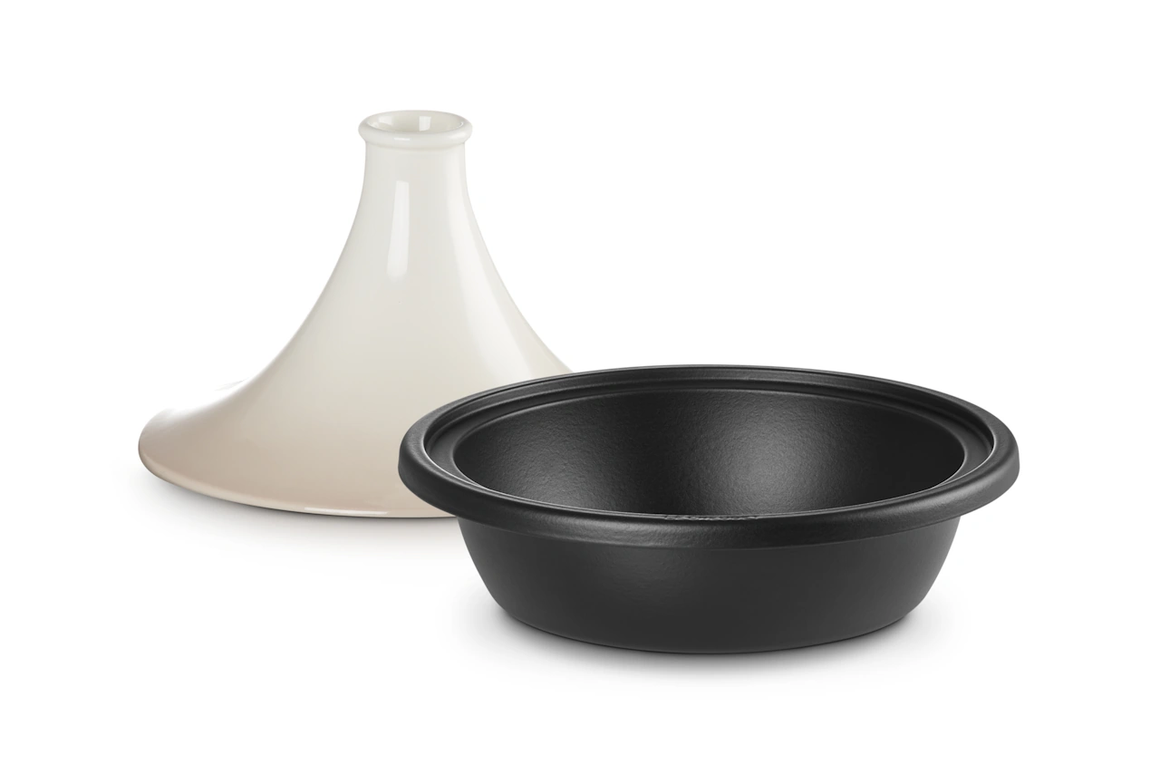 Le Creuset Tagine - Schmortopf mit Rezeptheft meringue / creme 5