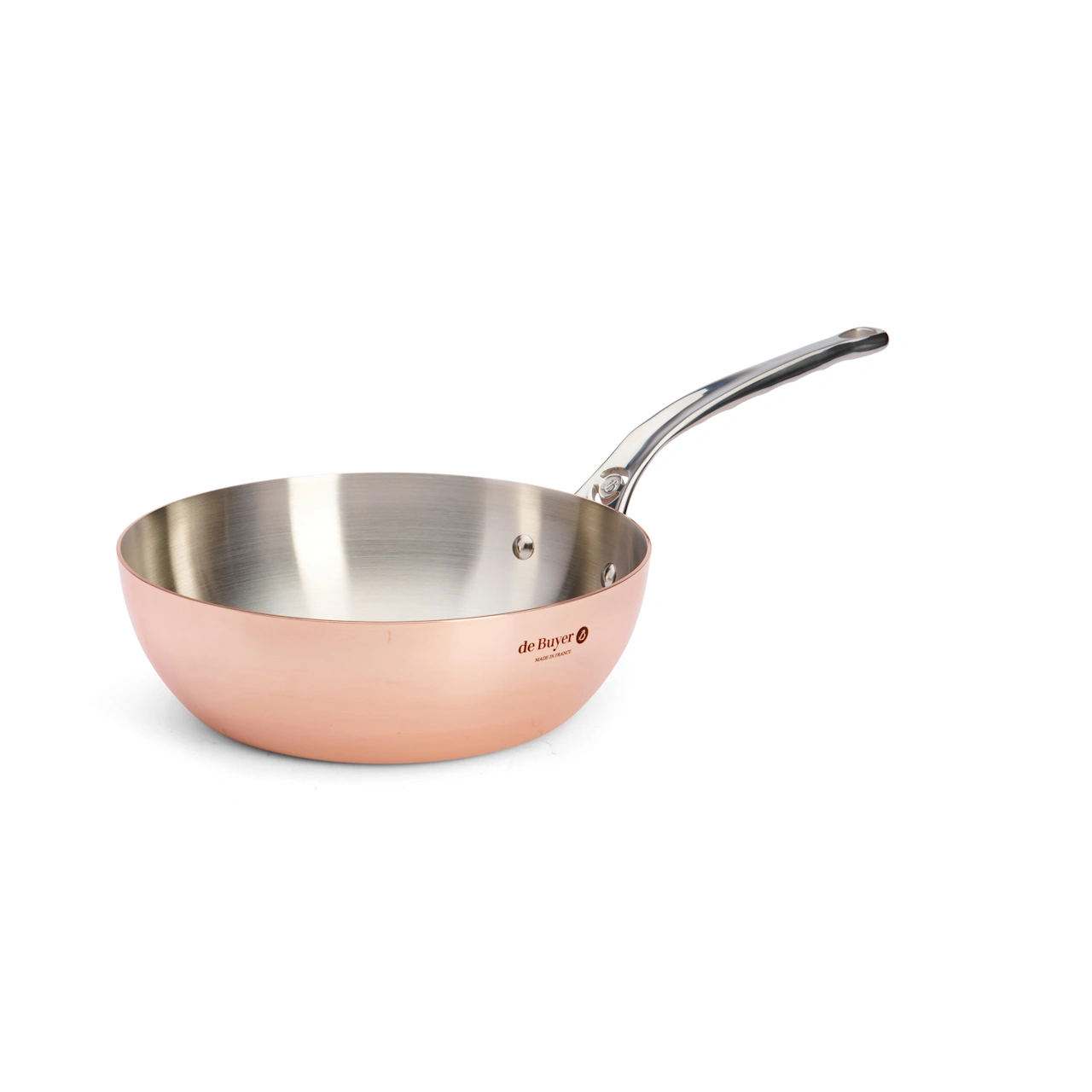 De Buyer Kupfer Sauteuse Induktion konisch 24 cm