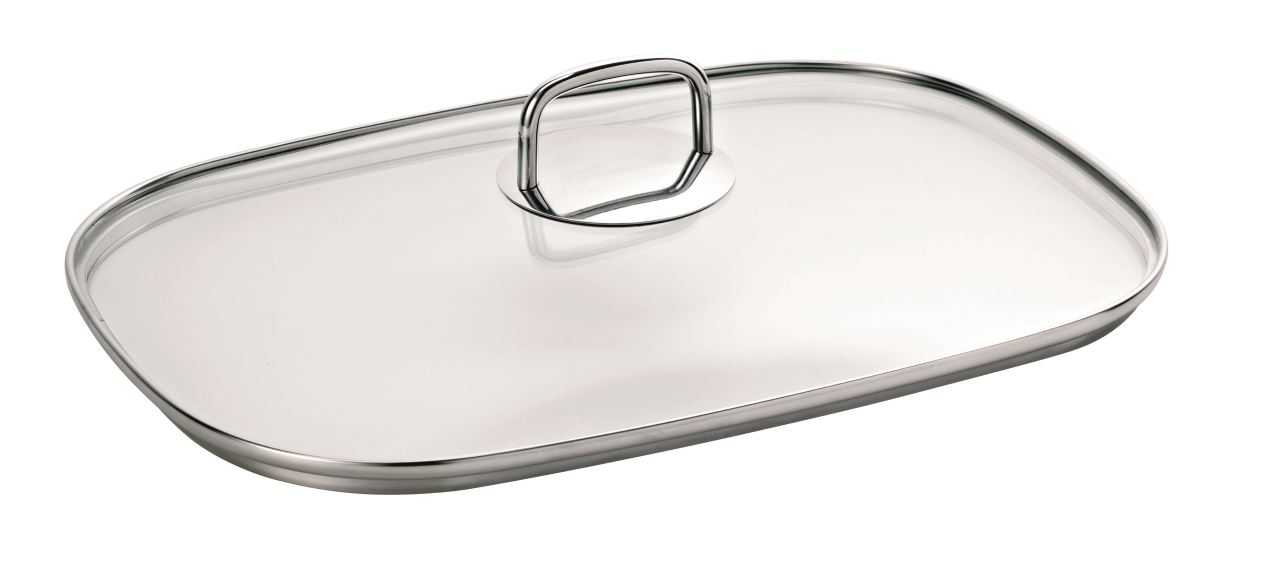SUS Fischpfanne / Auflaufform 36 x 25 cm Fischpfanne mit Deckel 1