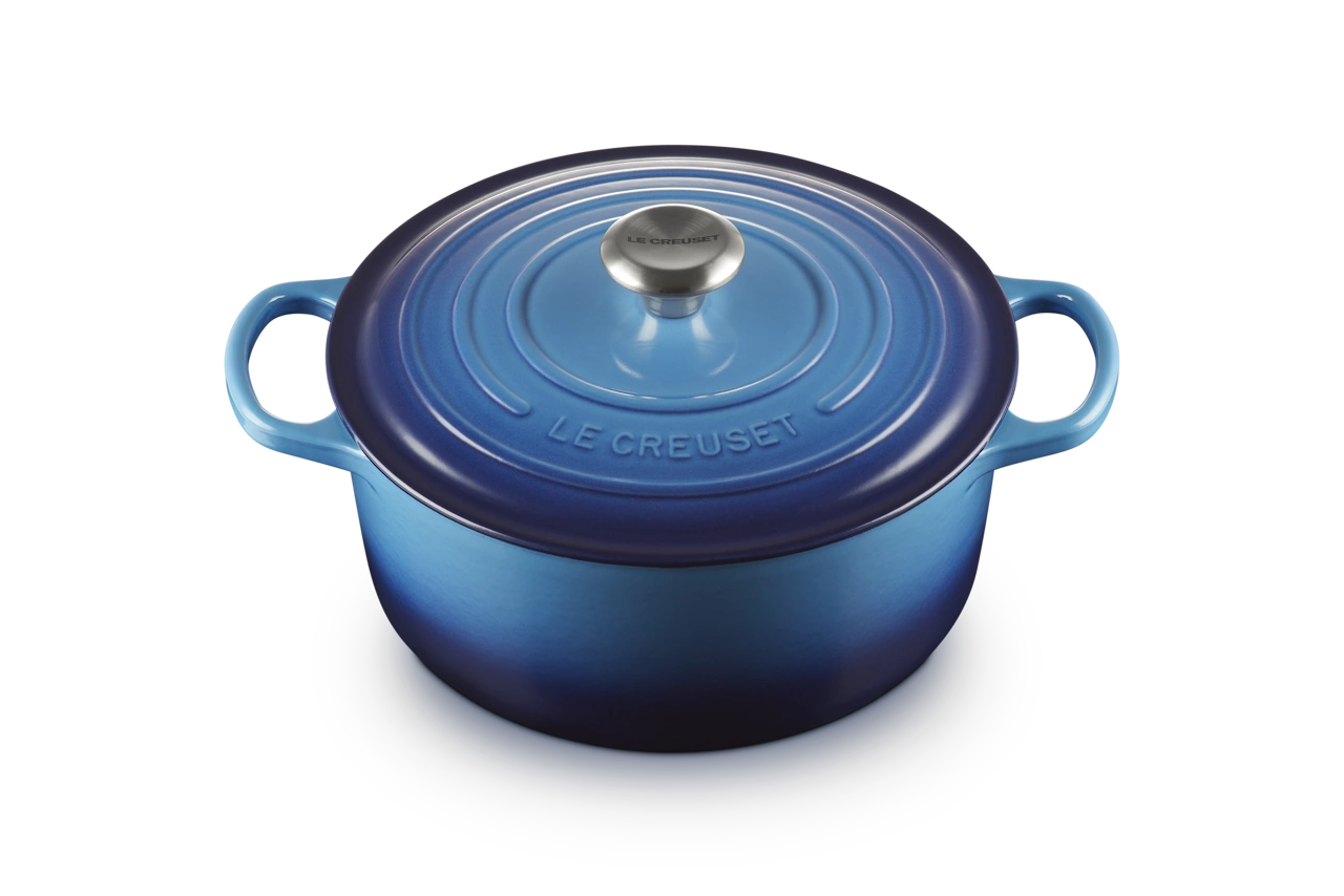 Le Creuset Gusseisen Topf 26 cm azure / blau azure / blau 2