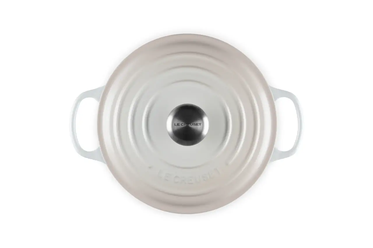 Le Creuset Gusseisen Topf 24 cm meringue / creme 4