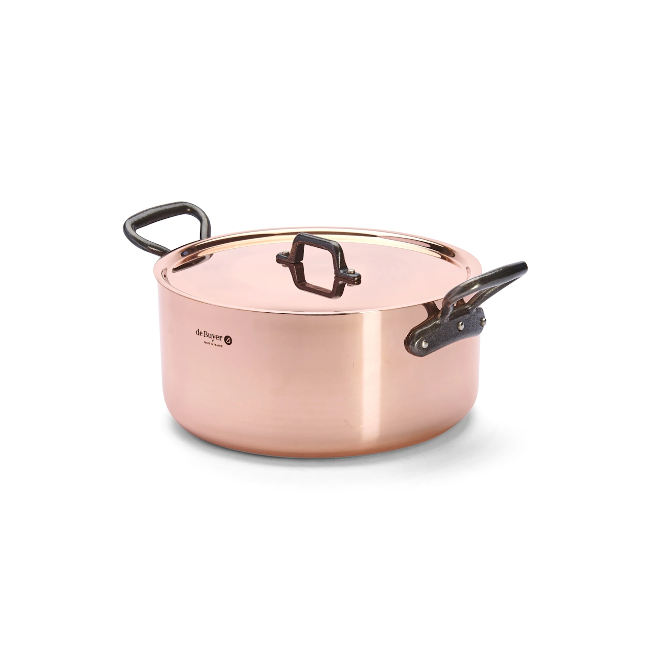 De Buyer Kupfer Bratentopf mit Gusseisengriffen 28 cm 28 cm 2