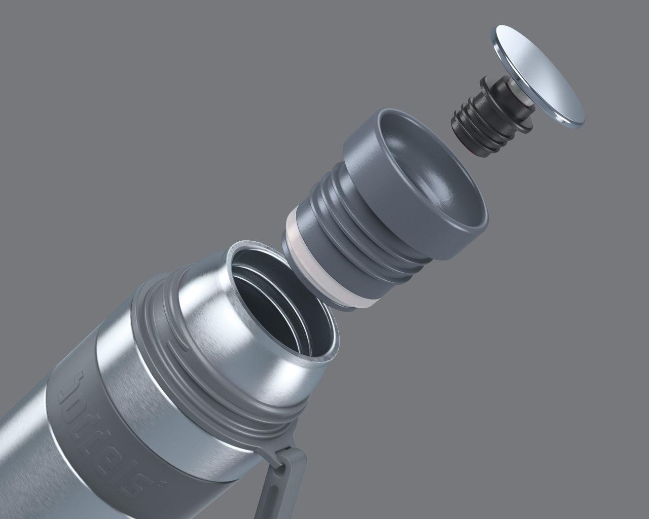 BODDELS Isolierflasche HEET 500 ml taupe / weiß 3