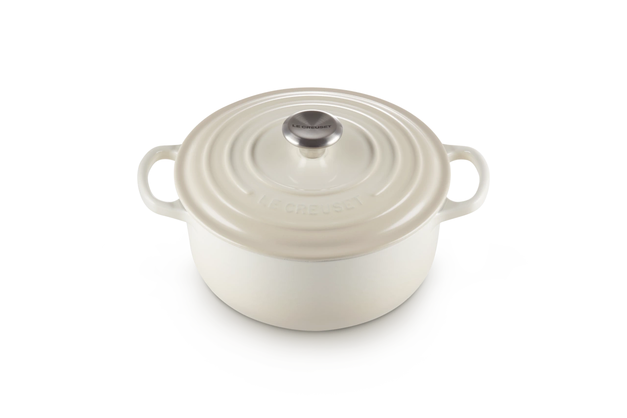 Le Creuset Gusseisen Topf 20 cm meringue / creme meringue / creme 1