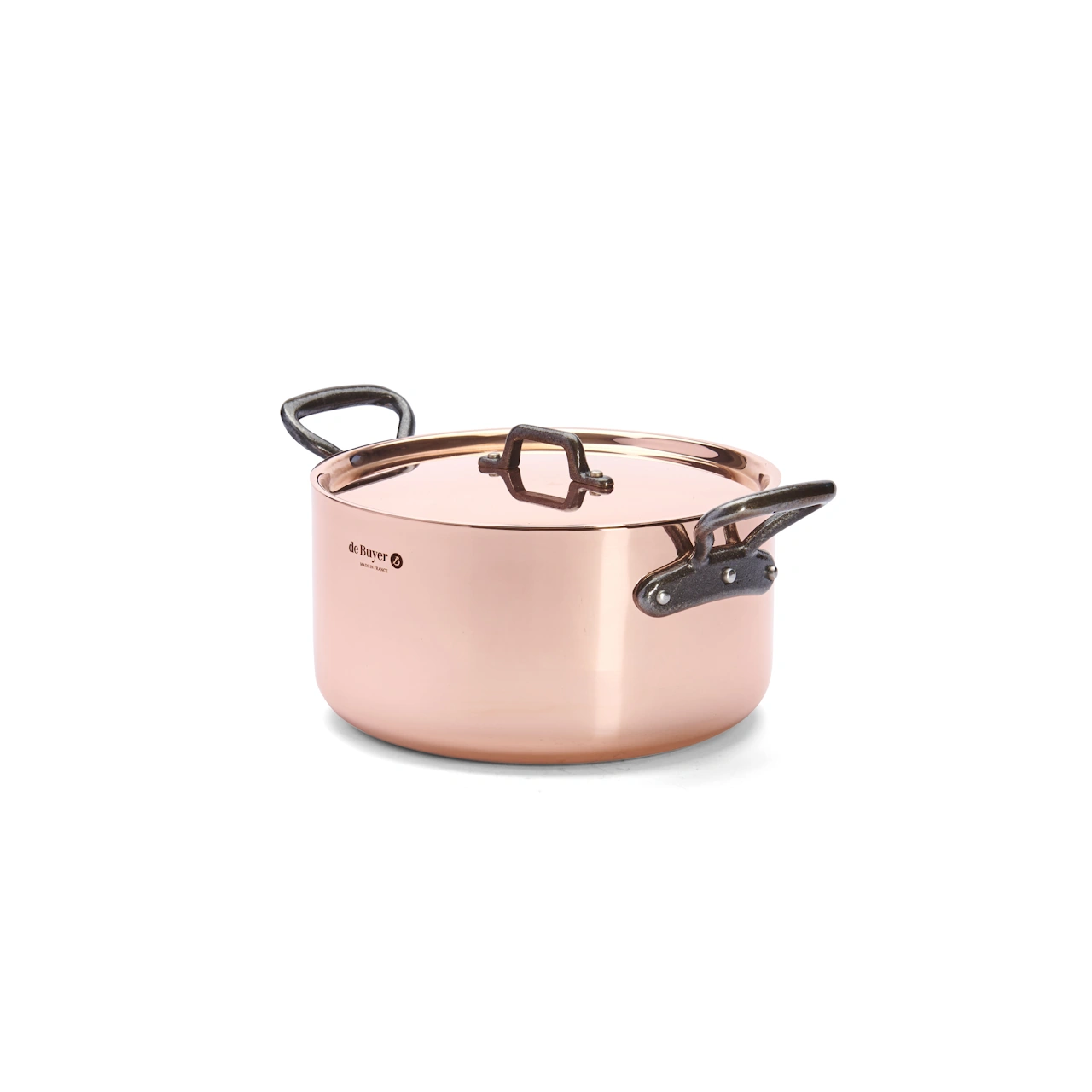 De Buyer Kupfer Bratentopf mit Gusseisengriffen 24 cm 24 cm 2