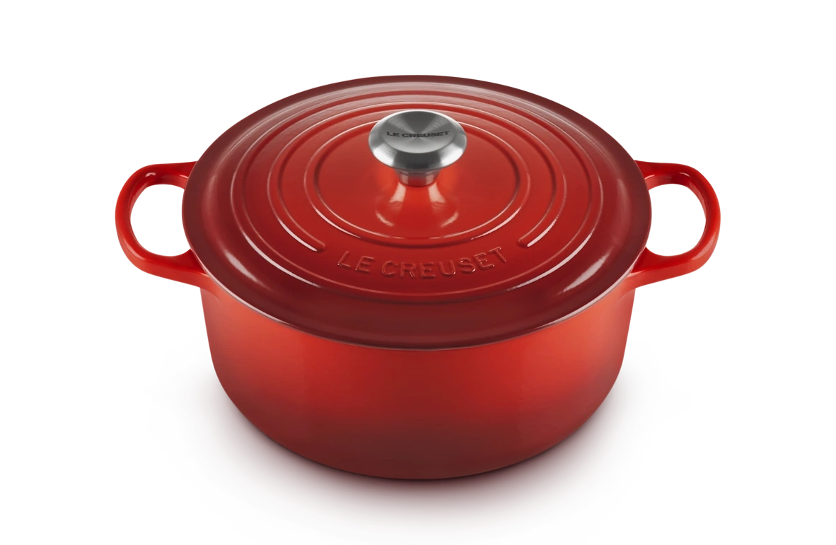 Le Creuset Gusseisen Topf 28 cm kirschrot | kirschrot