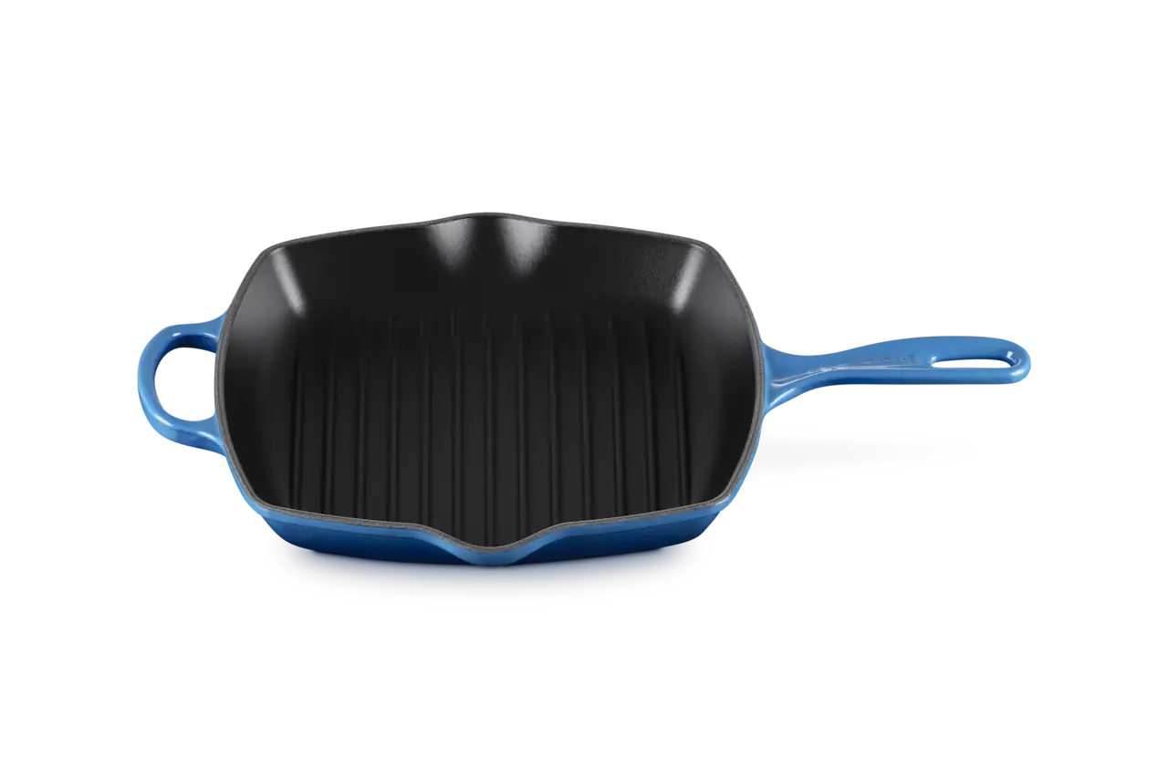 Le Creuset Grillpfanne 26 cm viereckig azure azure / blau 2