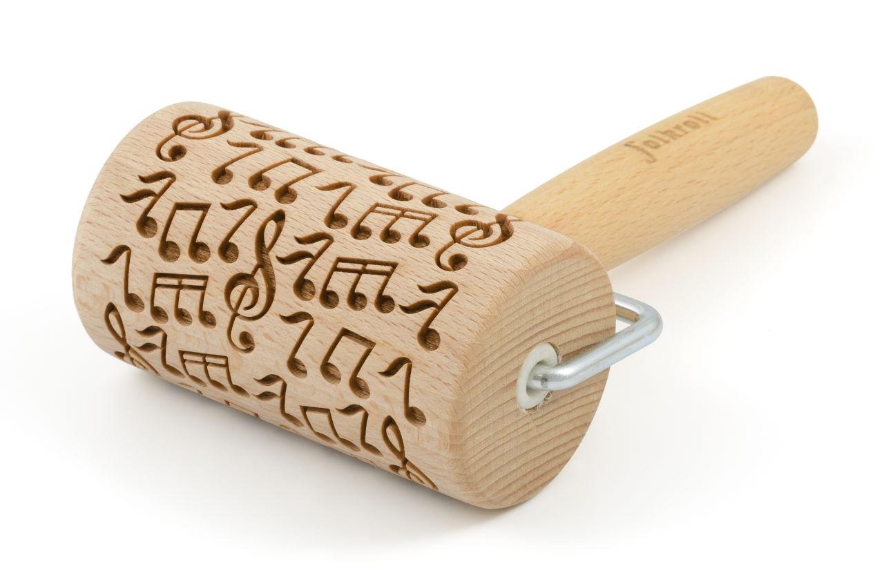 Folkroll Teigrolle mit Motiv Mini Musik 1