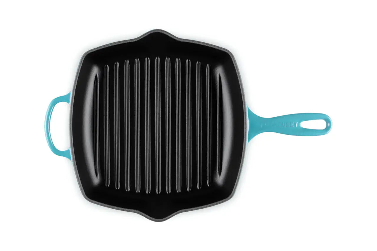 Le Creuset Grillpfanne 26 cm viereckig karibik / türkis 4