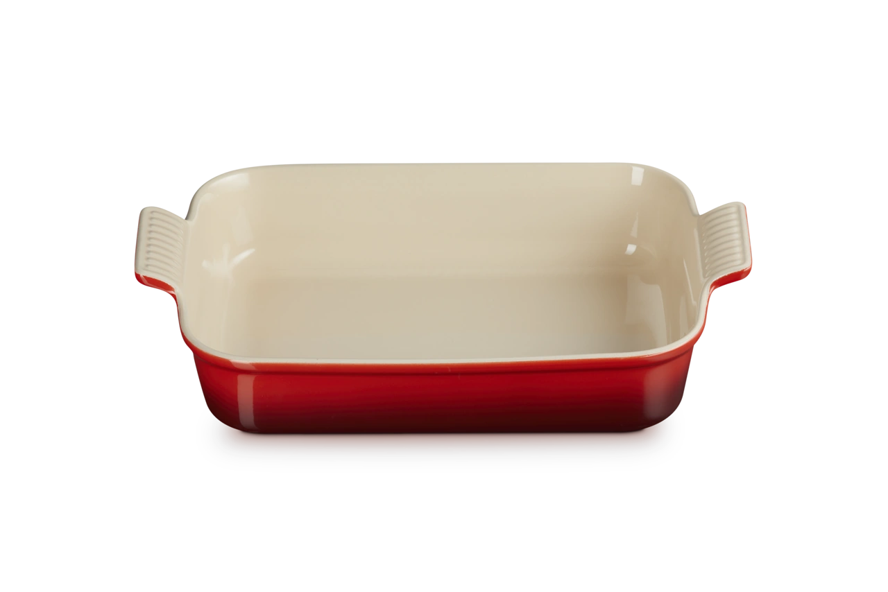 Le Creuset Keramik Auflaufform 32 cm kirschrot 2
