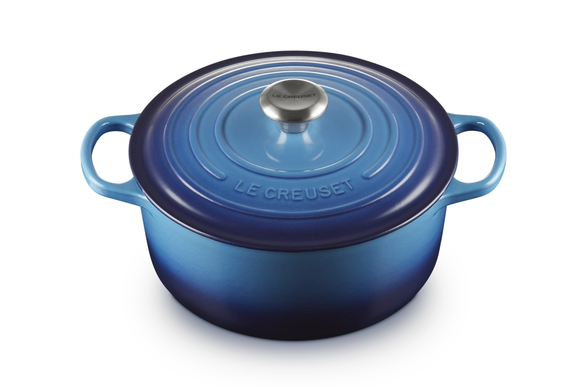 Le Creuset Gusseisen Topf 28 cm azure / blau azure / blau 1