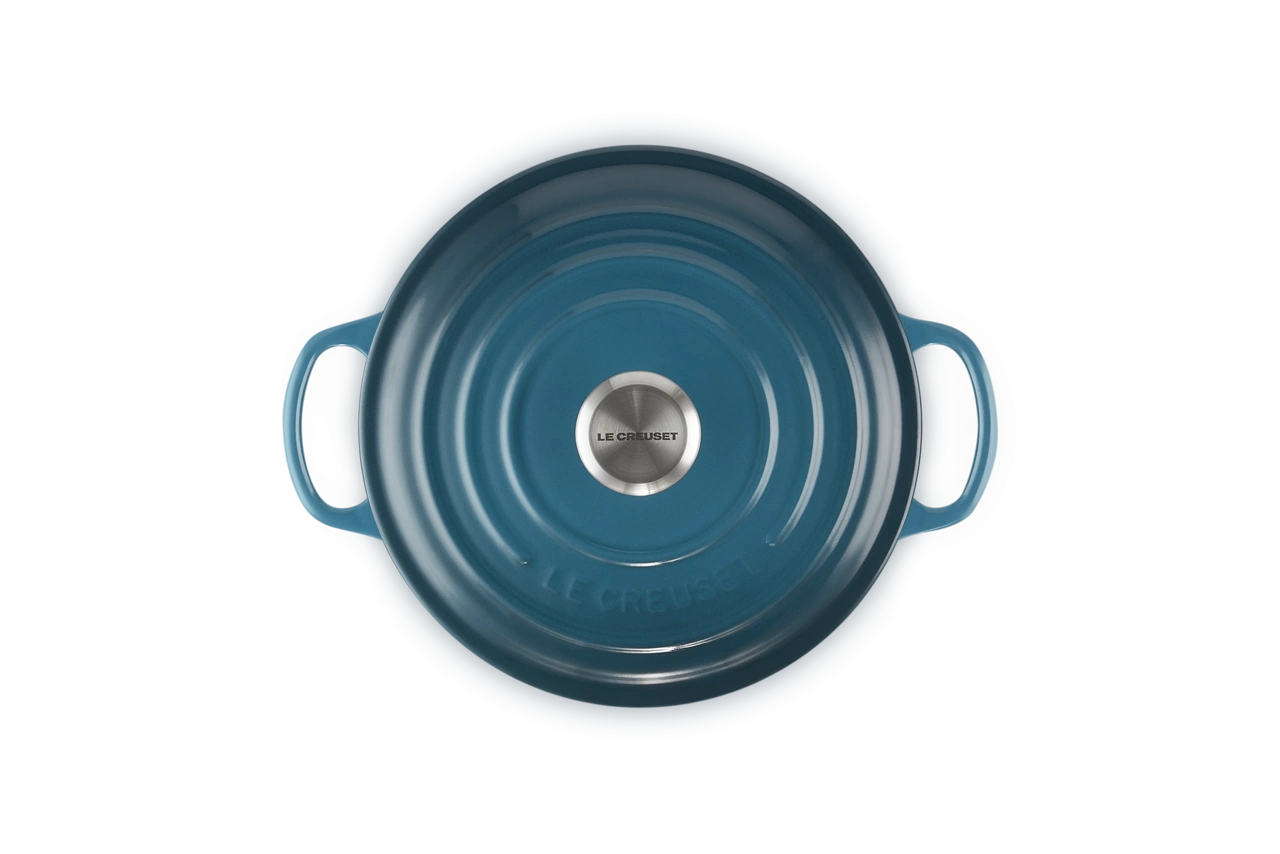 Le Creuset Gusseisen Topf 20 cm deep teal / grünblau deep teal / grünblau 4