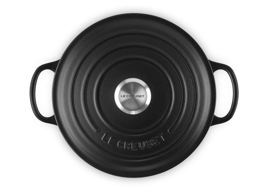 Le Creuset Gusseisen Topf 28 cm schwarz schwarz 4