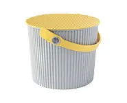 Hachiman Eimer Mini 4 Liter grau / gelb 1