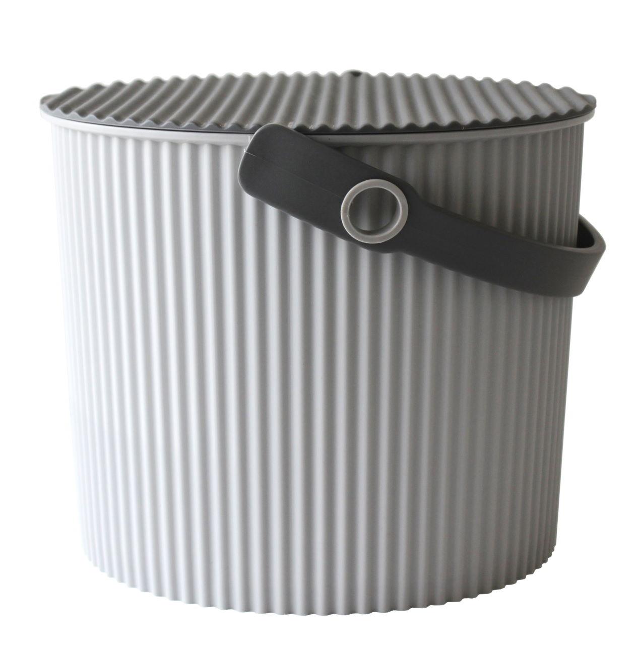 Hachiman Eimer 8 Liter grau / Griff und Deckel dunkelgrau 1