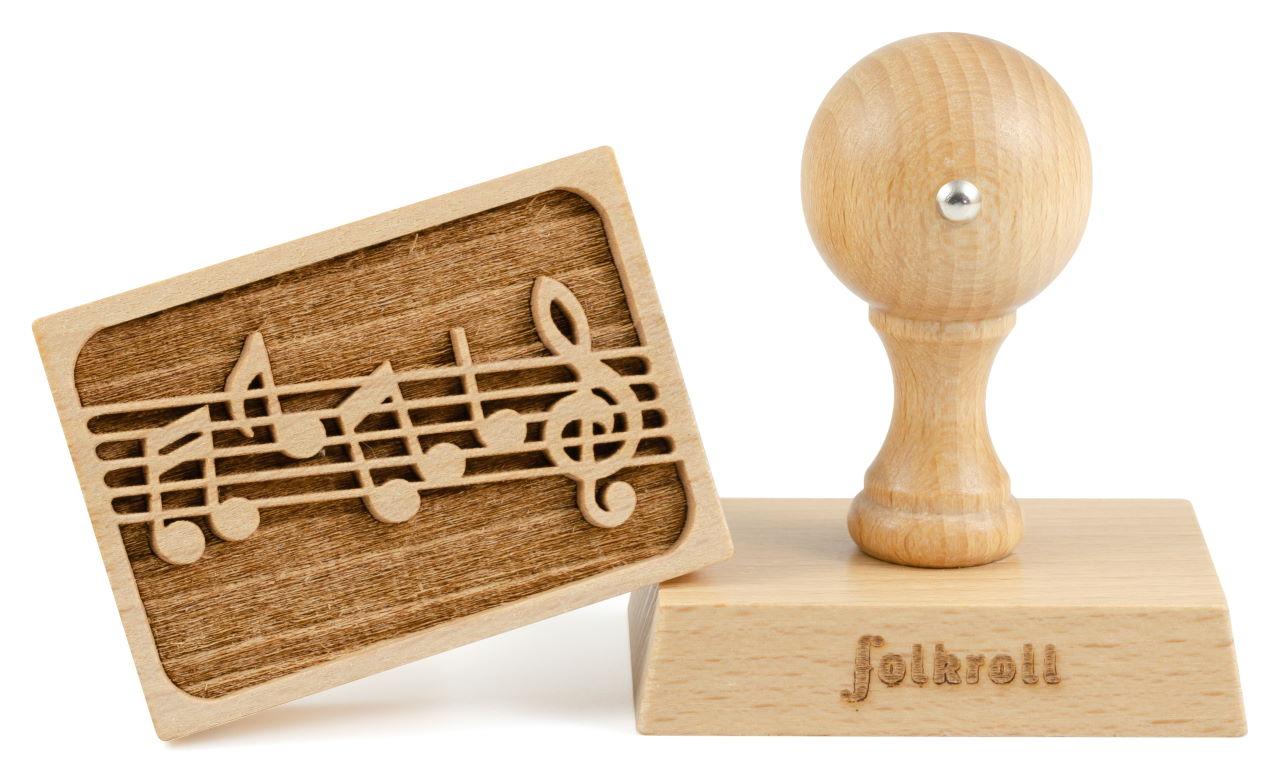 Folkroll 3-D Keksstempel mit Motiv Musik 1