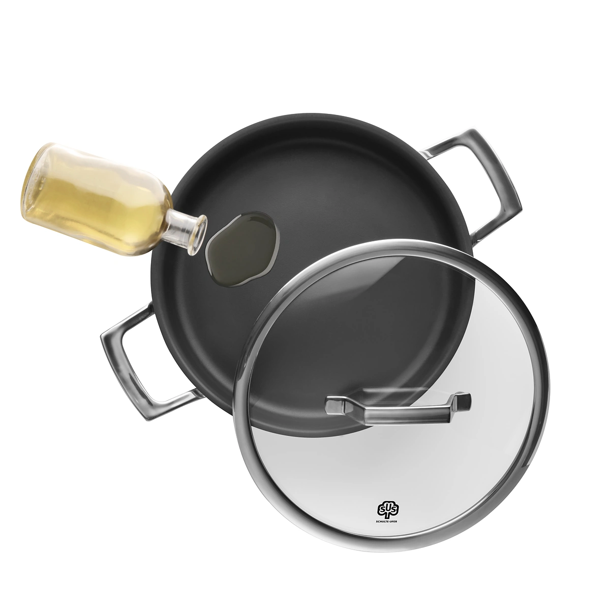 SUS Schmortopf Quasar 24 cm mit UniverSUS 24 cm 3