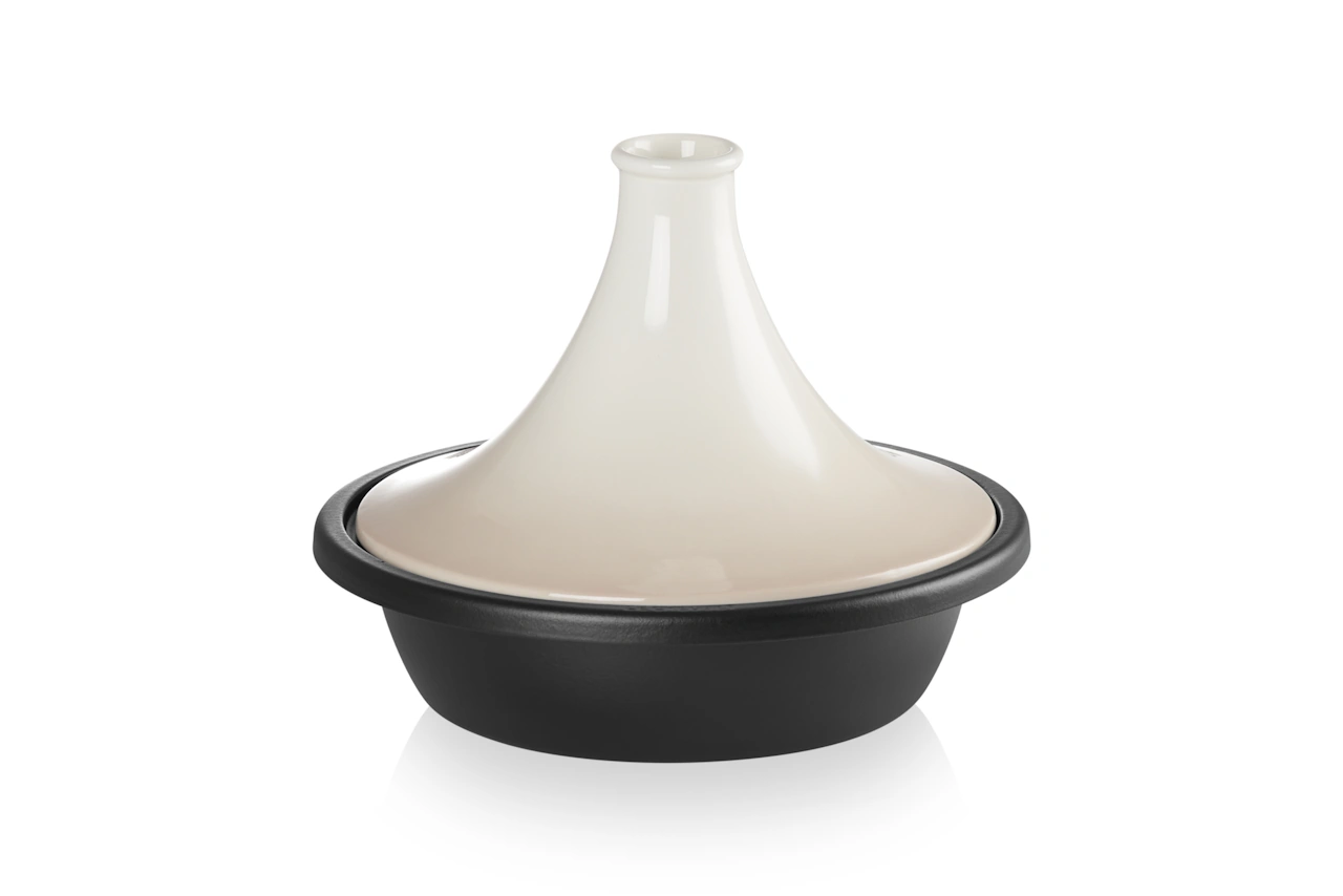 Le Creuset Tagine - Schmortopf mit Rezeptheft meringue / creme 4