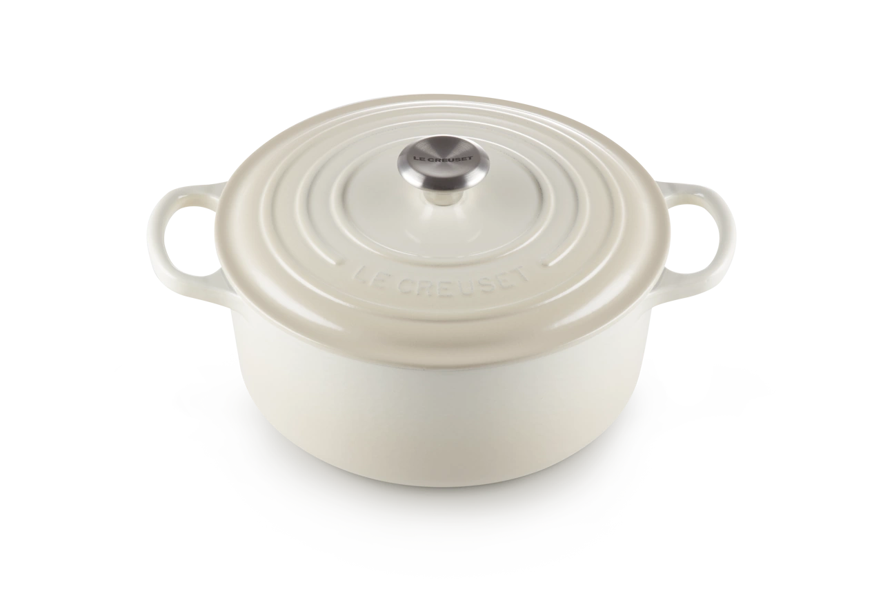 Le Creuset Gusseisen Topf 26 cm meringue / creme meringue / creme 2