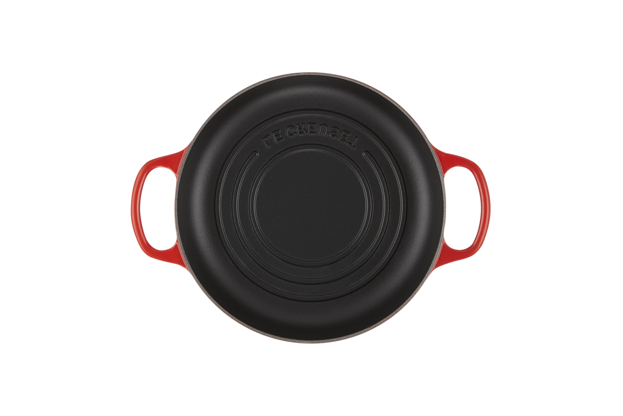 Le Creuset Gusseisen Brot Bräter kirschrot 5