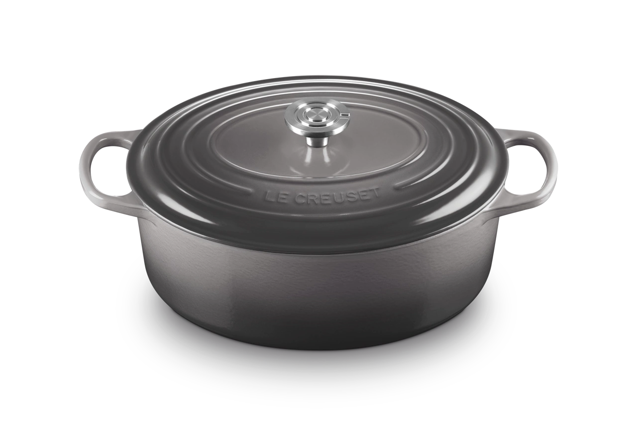 Le Creuset Gusseisen Bräter oval 31 cm flint / grau 2