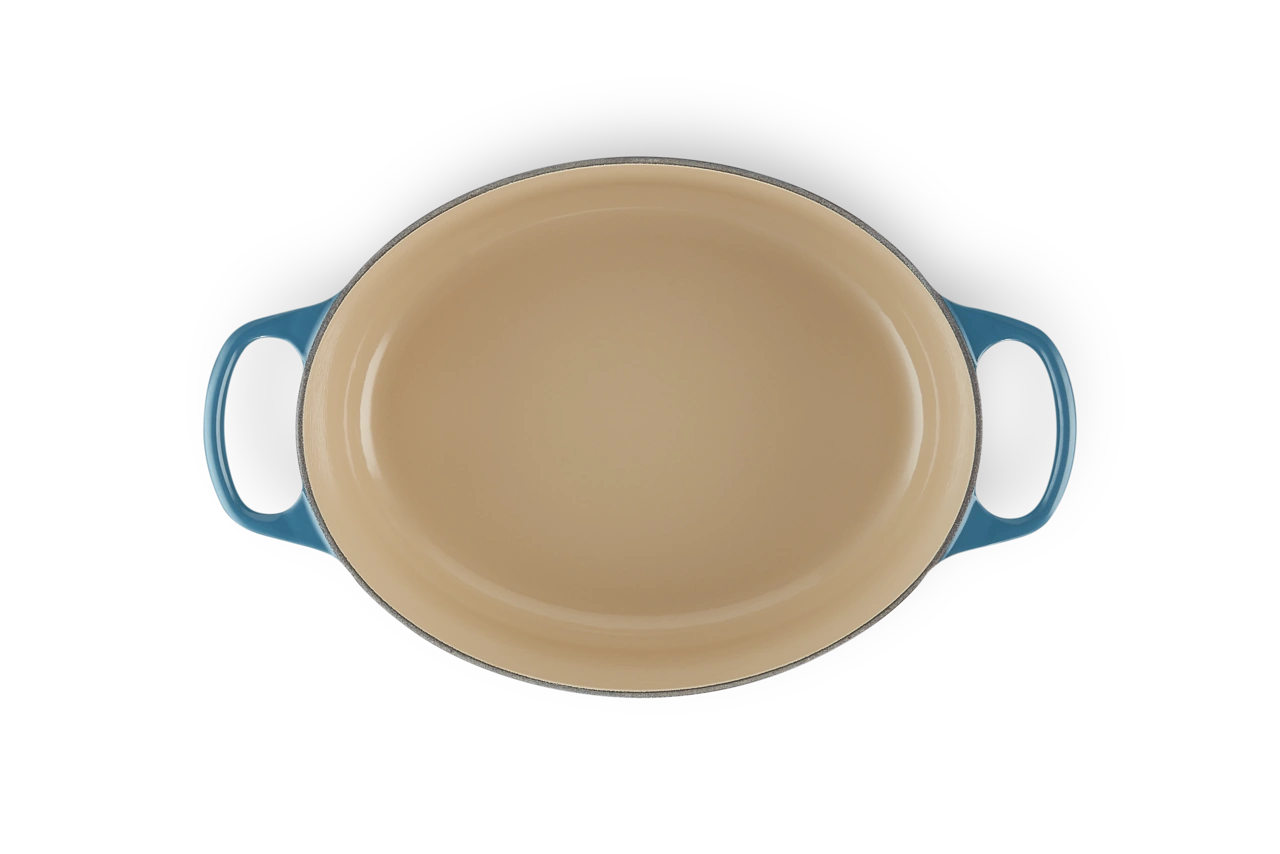 Le Creuset Gusseisen Bräter oval 29 cm deep teal deep teal / grünblau 3